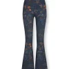 Lange Flared Sportlegging Isola Donker