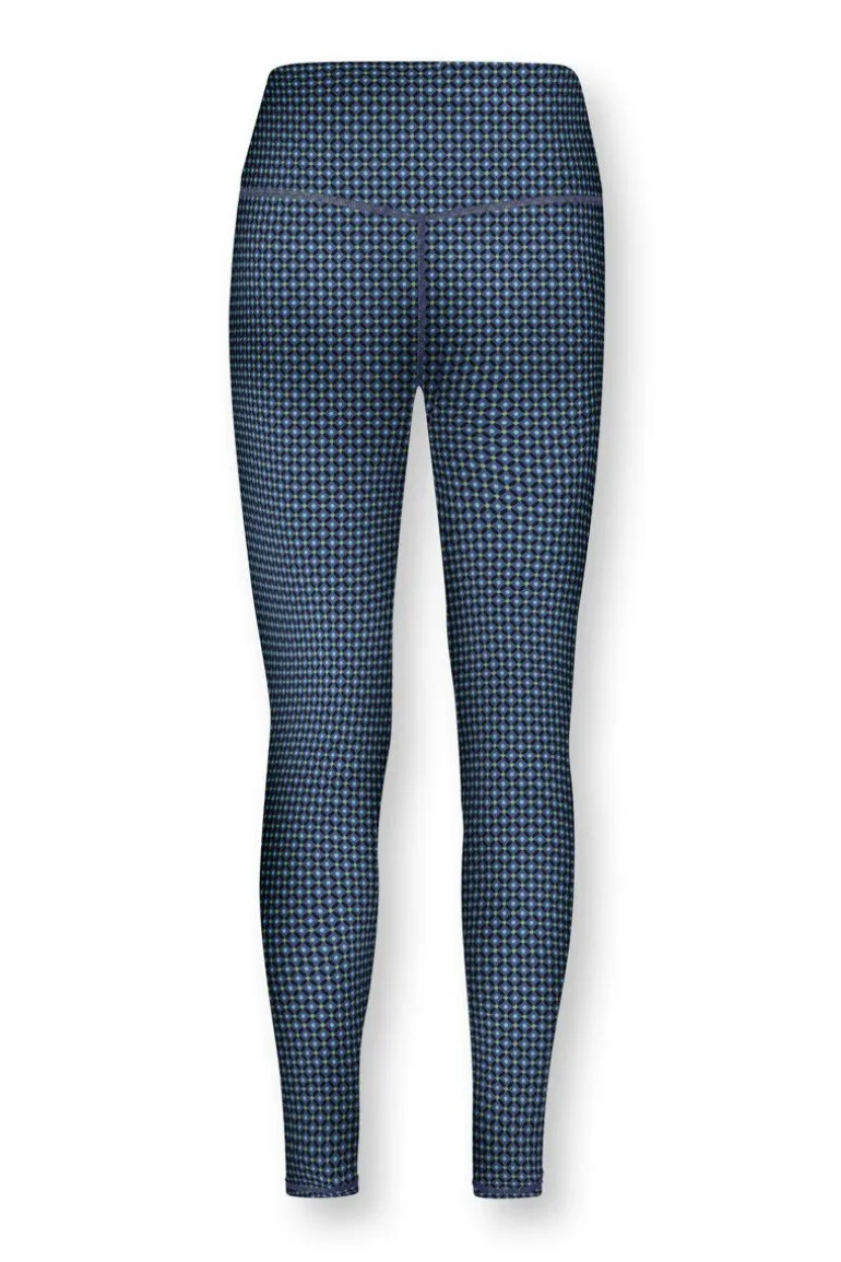 Lange Sportlegging Cross Stitch Blauw