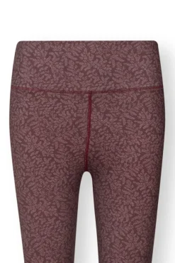 Lange Sportlegging Leafy Dots Terra