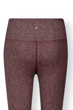 Lange Sportlegging Leafy Dots Terra