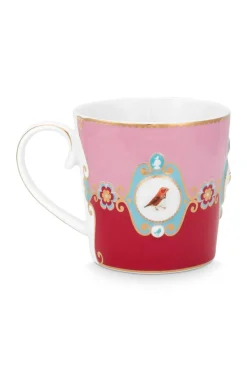 Love Birds Mok Groot Rood/Roze
