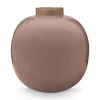Metalen Vaas Bruin 23Cm