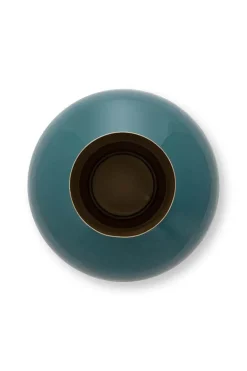 Metalen Vaas Donker 40 Cm