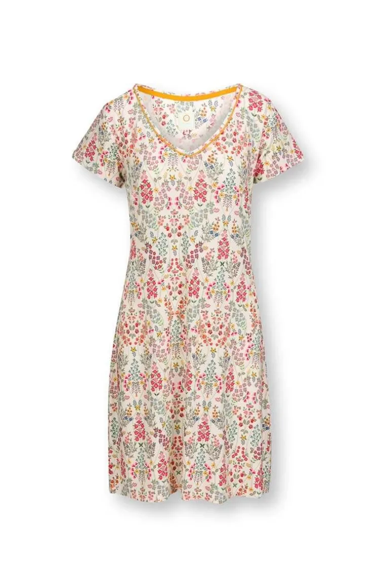 Nachthemd Korte Mouw Primavera Wit