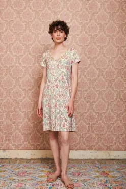 Nachthemd Korte Mouw Primavera Wit