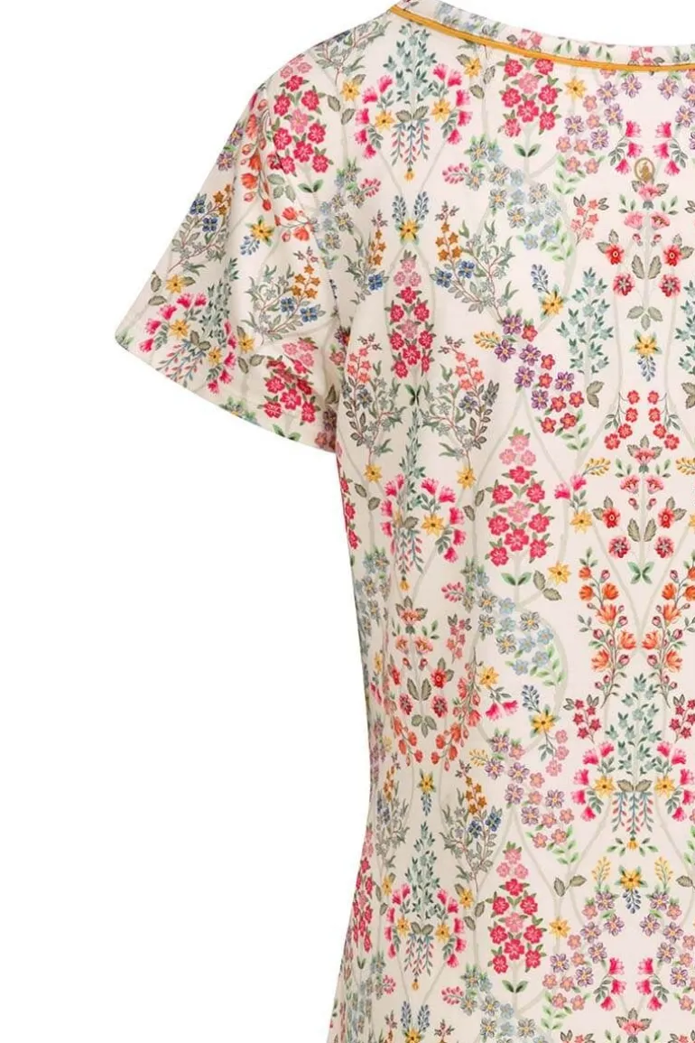 Nachthemd Korte Mouw Primavera Wit