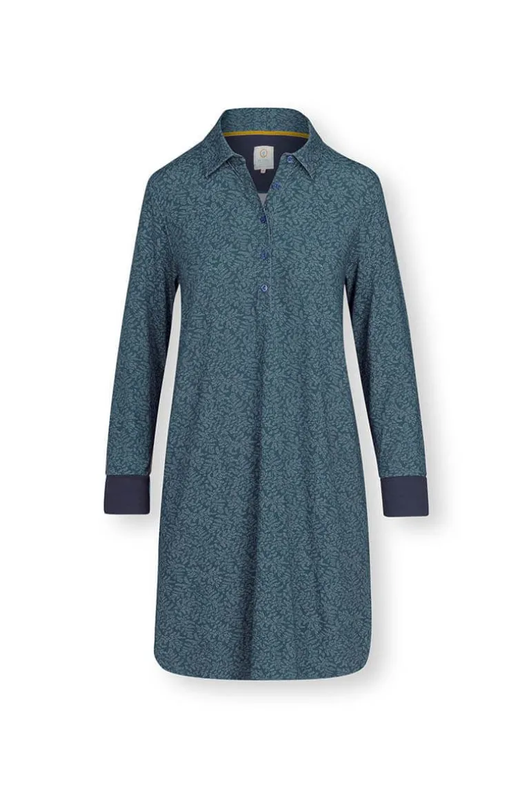 Nachthemd Lange Mouw Leafy Dots