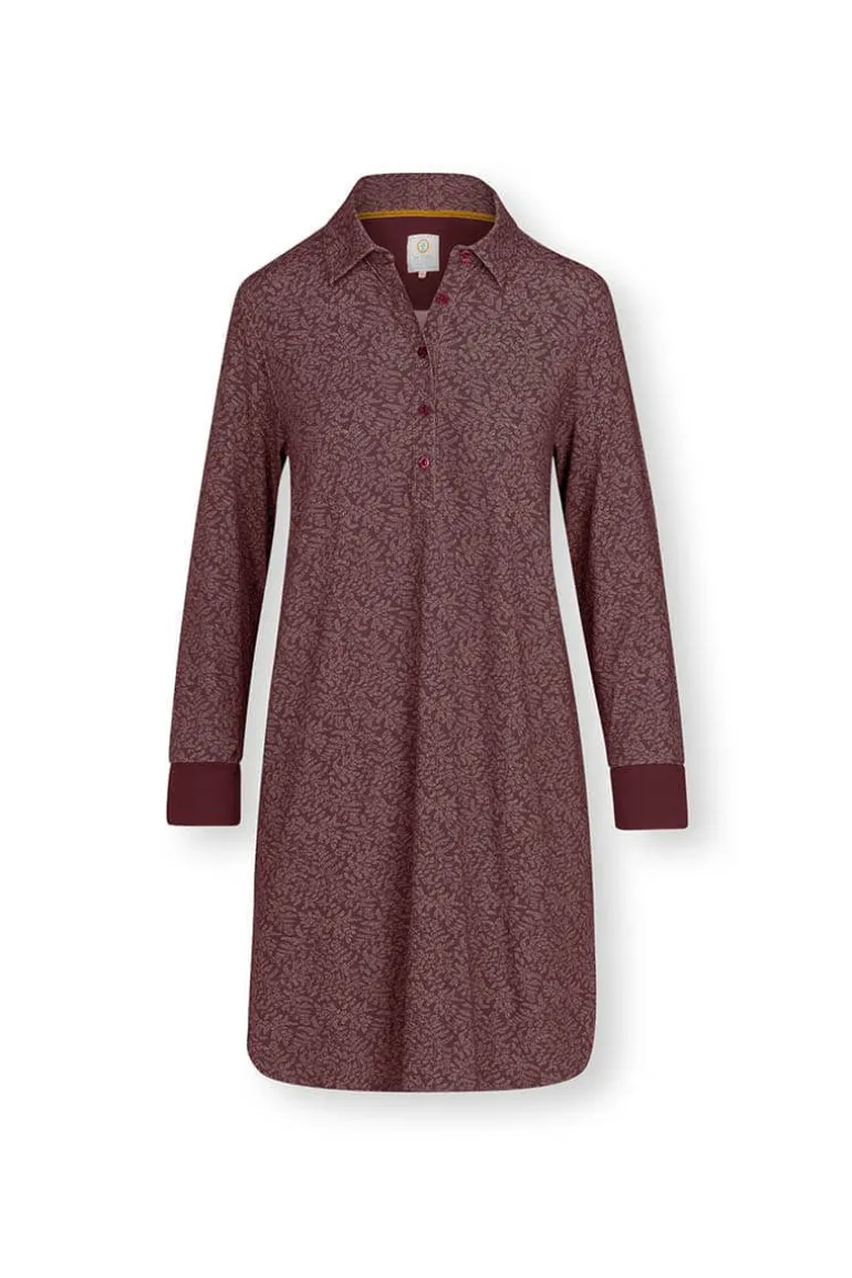 Nachthemd Lange Mouw Leafy Dots Terra