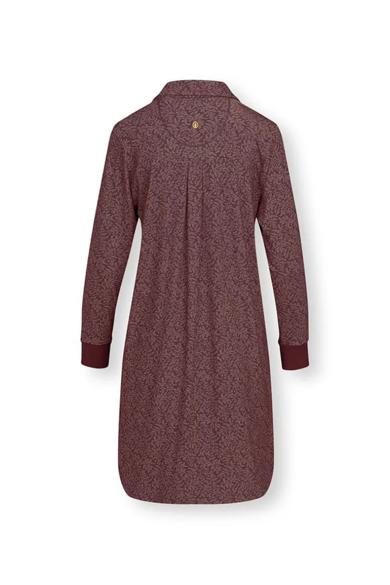 Nachthemd Lange Mouw Leafy Dots Terra