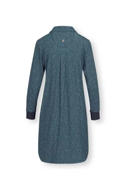 Nachthemd Lange Mouw Leafy Dots