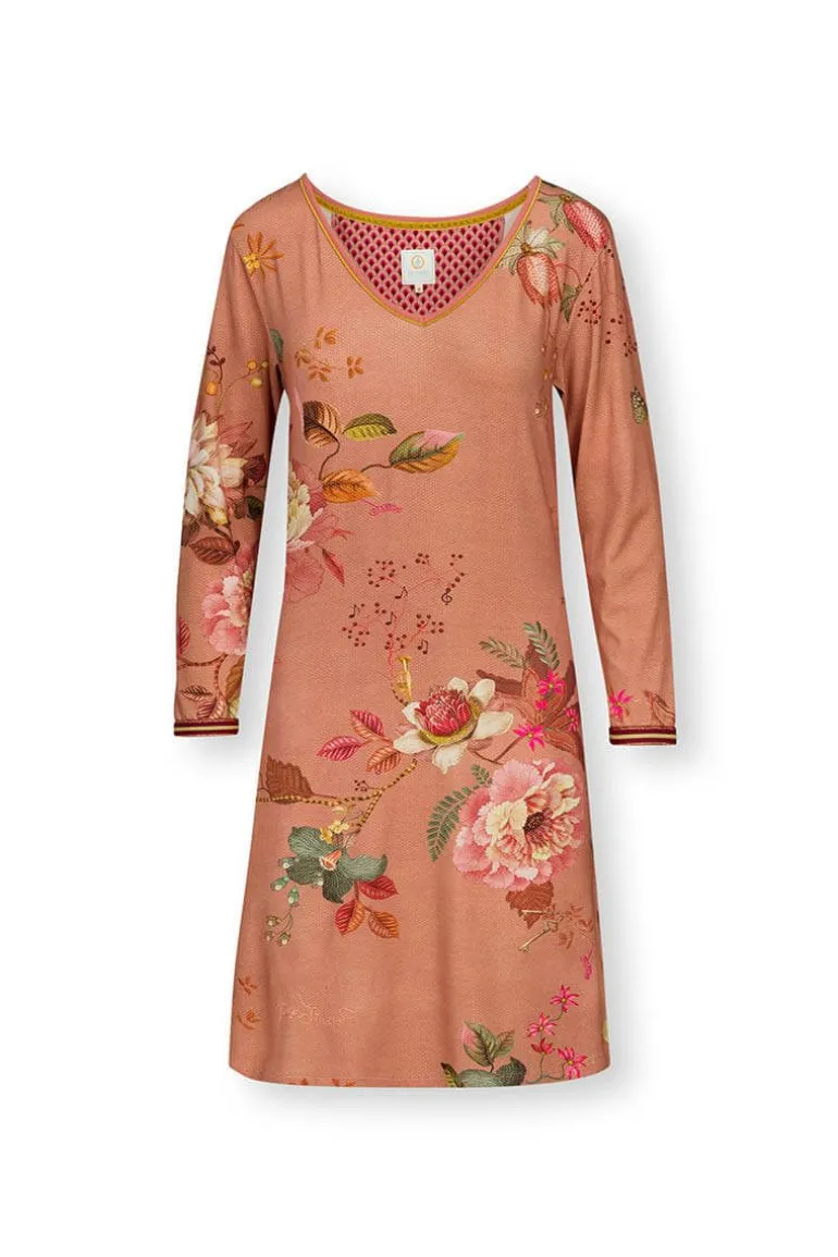 Nachthemd Lange Mouw Tokyo Bouquet Terra Roze