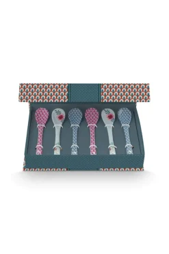 Oriental Flower Festival Set/6 Theelepels