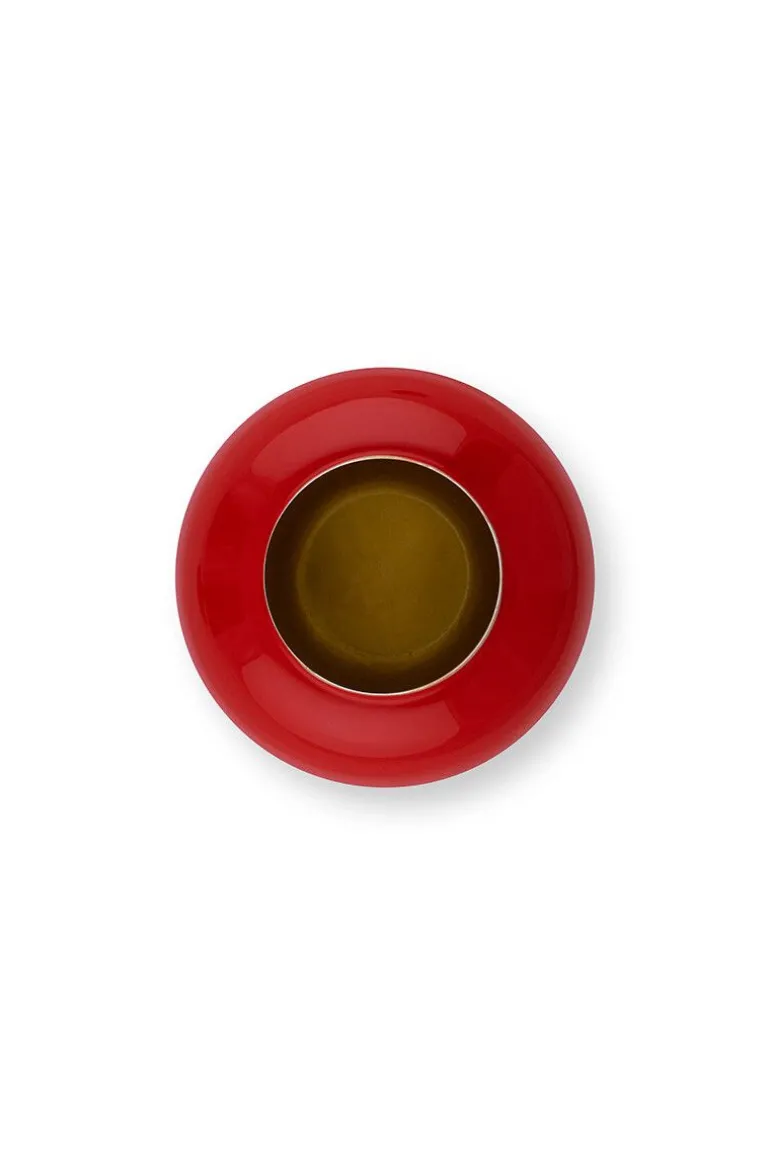 Ovale Mini Vaas Red 14 Cm
