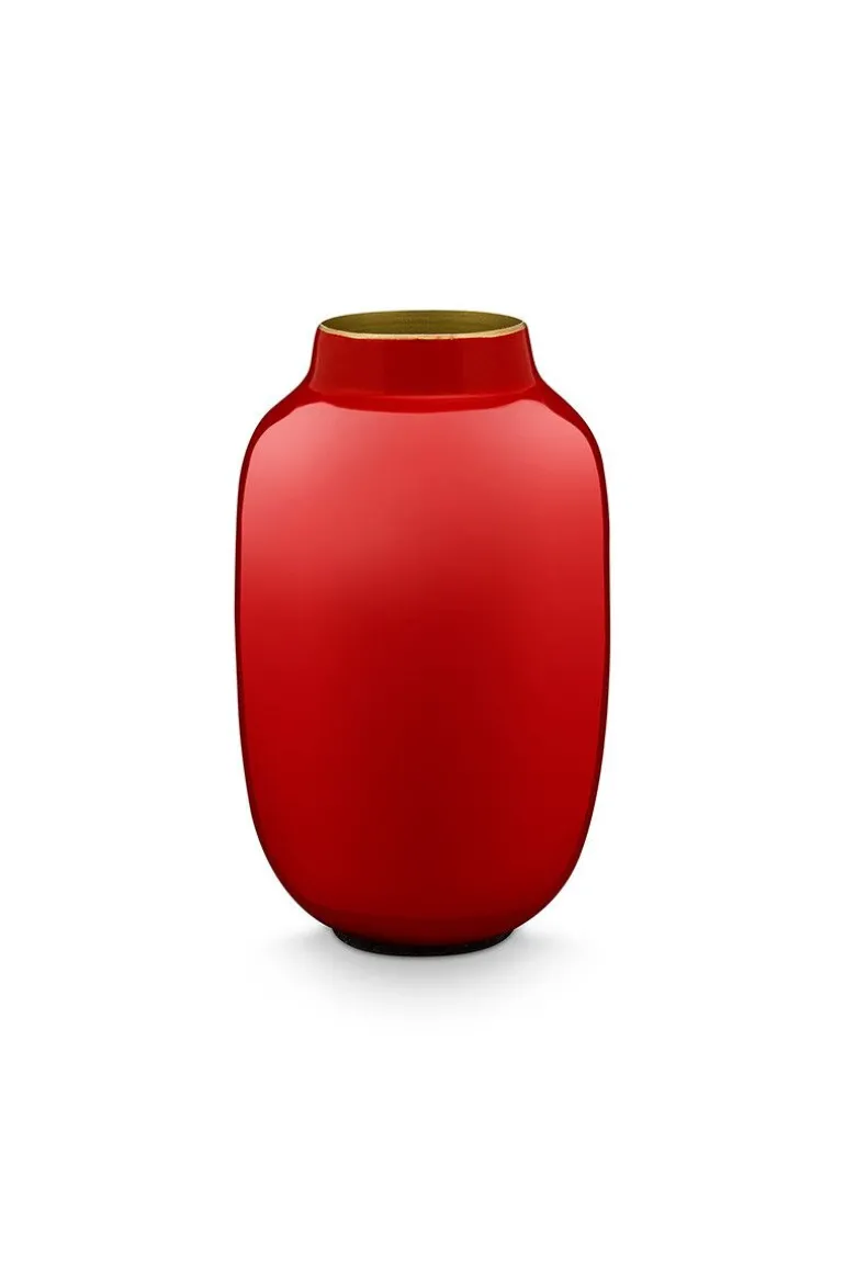 Ovale Mini Vaas Red 14 Cm