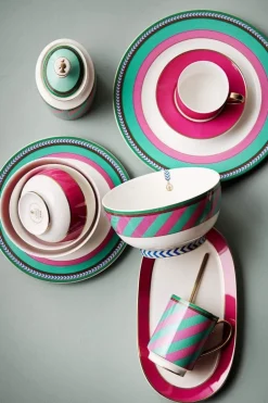 Pip Chique Stripes Mok Groot Roze/Groen 350Ml