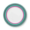 Pip Chique Stripes Ontbijtbord Roze/Groen 23Cm