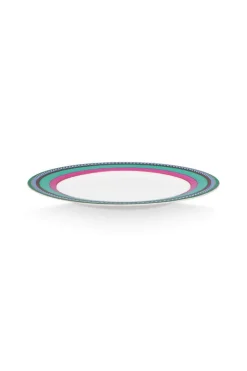 Pip Chique Stripes Ontbijtbord Roze/Groen 23Cm