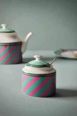 Pip Chique Stripes Suikerpot Roze/Groen