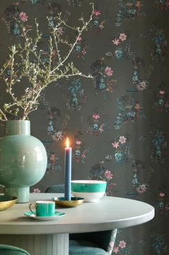 Pip Studio Chinese Porcelain Vinylbehang Donker