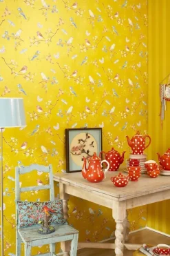 Pip Studio Early Bird Vliesbehang Geel