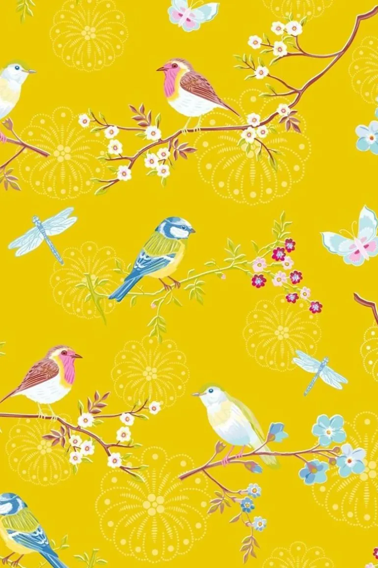 Pip Studio Early Bird Vliesbehang Geel