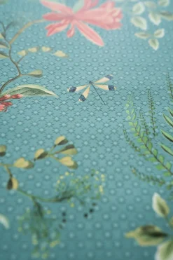 Pip Studio Floris Vliesbehang Petrol