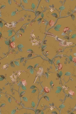 Pip Studio Good Nightingale Vliesbehang Oker