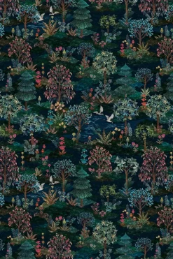 Pip Studio Pip Garden Infinito Wallpower Donker Blauw