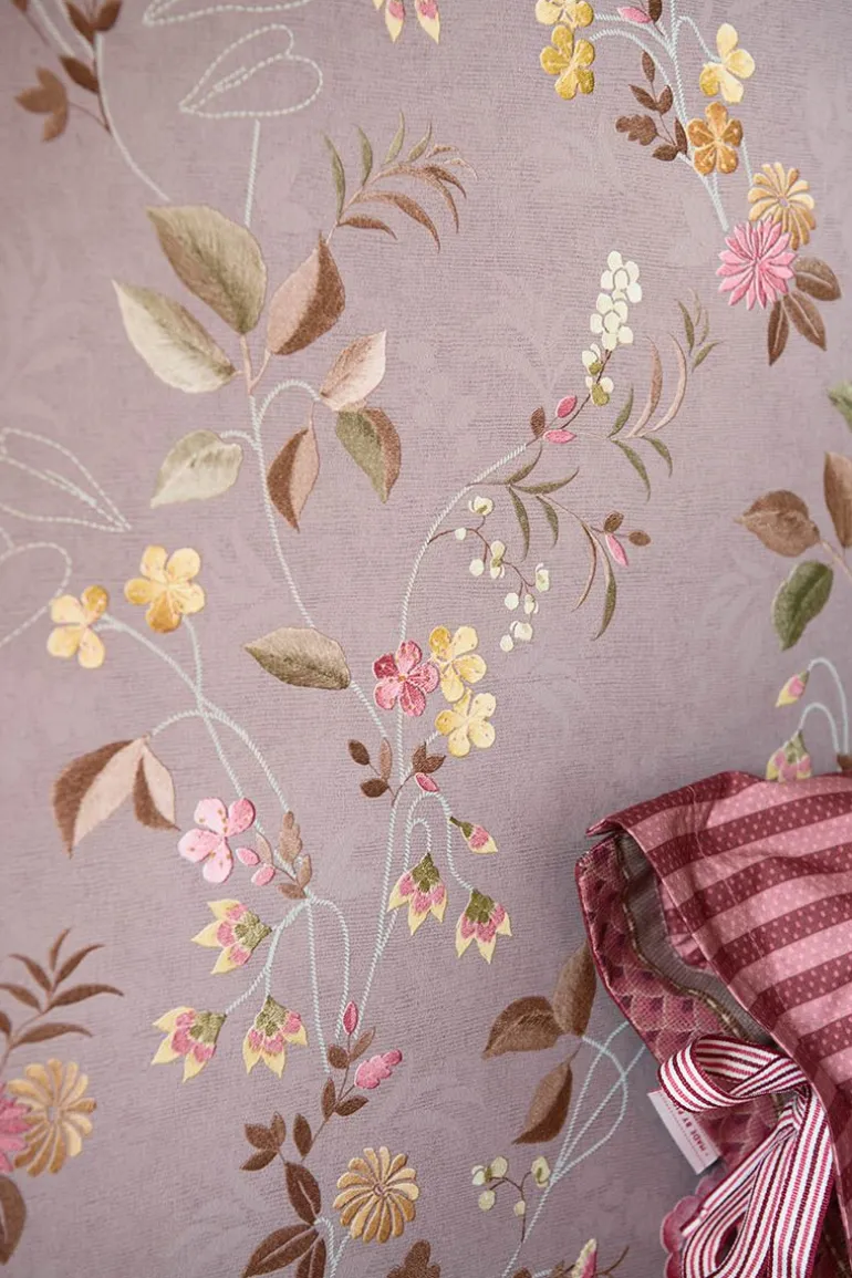 Pip Studio Tokyo Blossom Vliesbehang Roze Mauve
