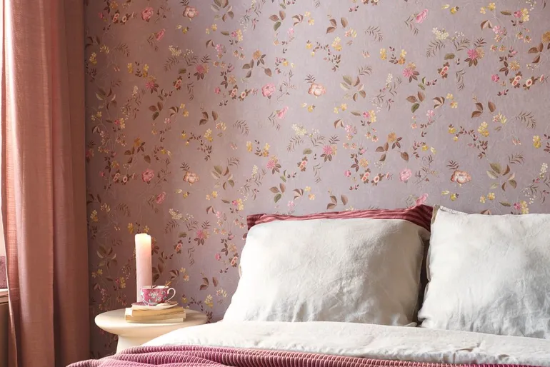 Pip Studio Tokyo Blossom Vliesbehang Roze Mauve