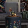 Poef Medium Flirting Birds Blauw