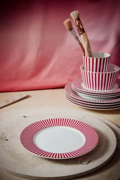 Royal Stripes Gebaksbord Donker 17Cm