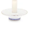 Royal Stripes Kaarshouder Wit 14 Cm