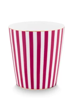 Royal Stripes Mok & Theetip Donker