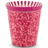 Royal Stripes Mok Bloemen & Theetip Donker