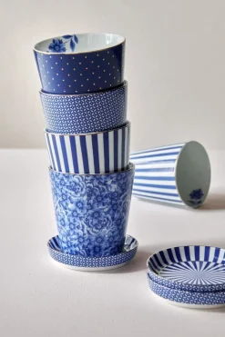 Royal Stripes Mok Bloemen & Theetip
