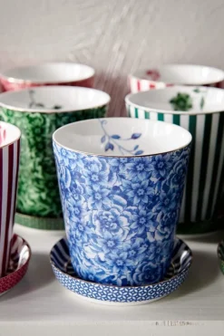 Royal Stripes Mok Bloemen & Theetip