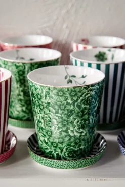 Royal Stripes Mok Bloemen & Theetip