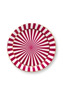 Royal Stripes Mok Bloemen & Theetip Donker