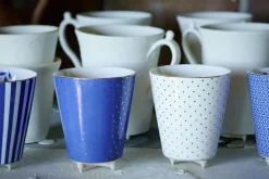 Royal Stripes Mok Dots