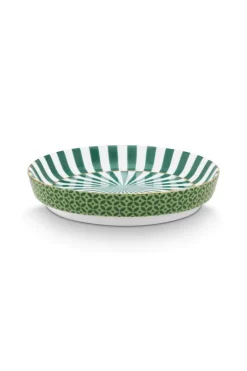 Royal Stripes Mok Stippen & Theetip Groen