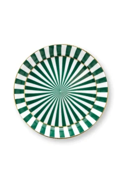 Royal Stripes Mok Stippen & Theetip Groen