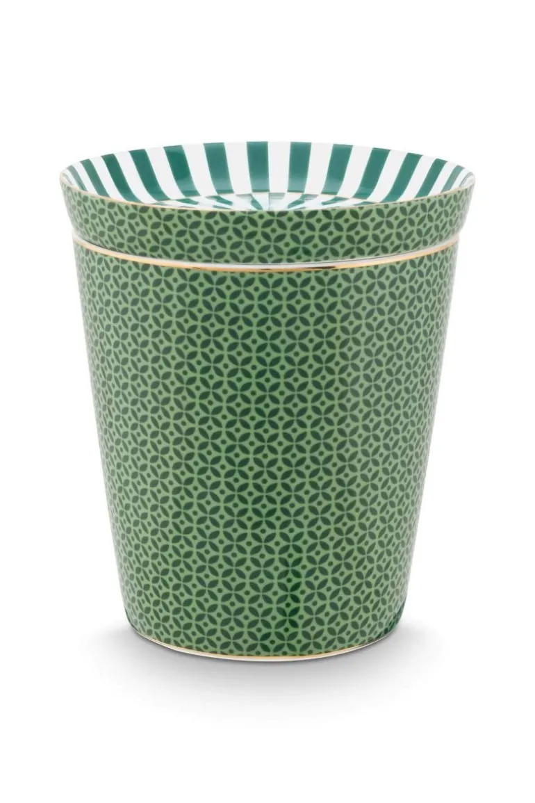 Royal Stripes Mok Tegels & Theetip Groen