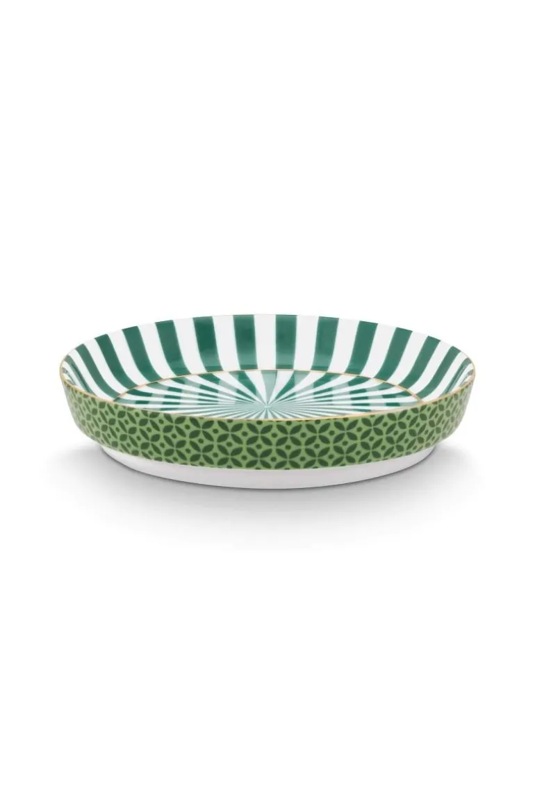 Royal Stripes Mok Tegels & Theetip Groen