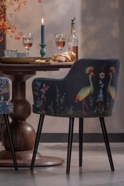 Stoel Flirting Birds Blauw
