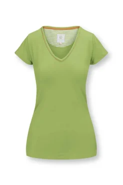 Top Korte Mouw Solid Licht