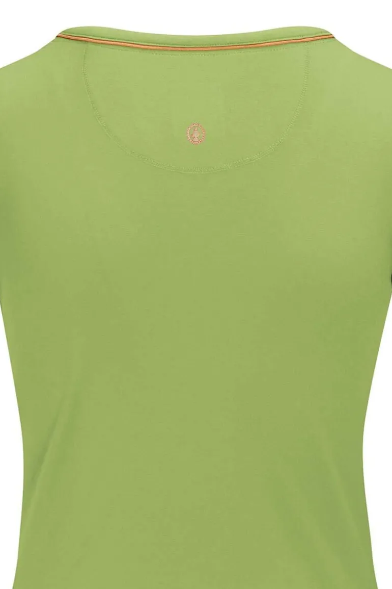 Top Korte Mouw Solid Licht