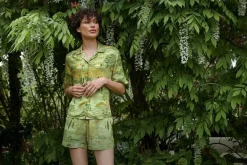 Top Korte Mouw Toscana Groen