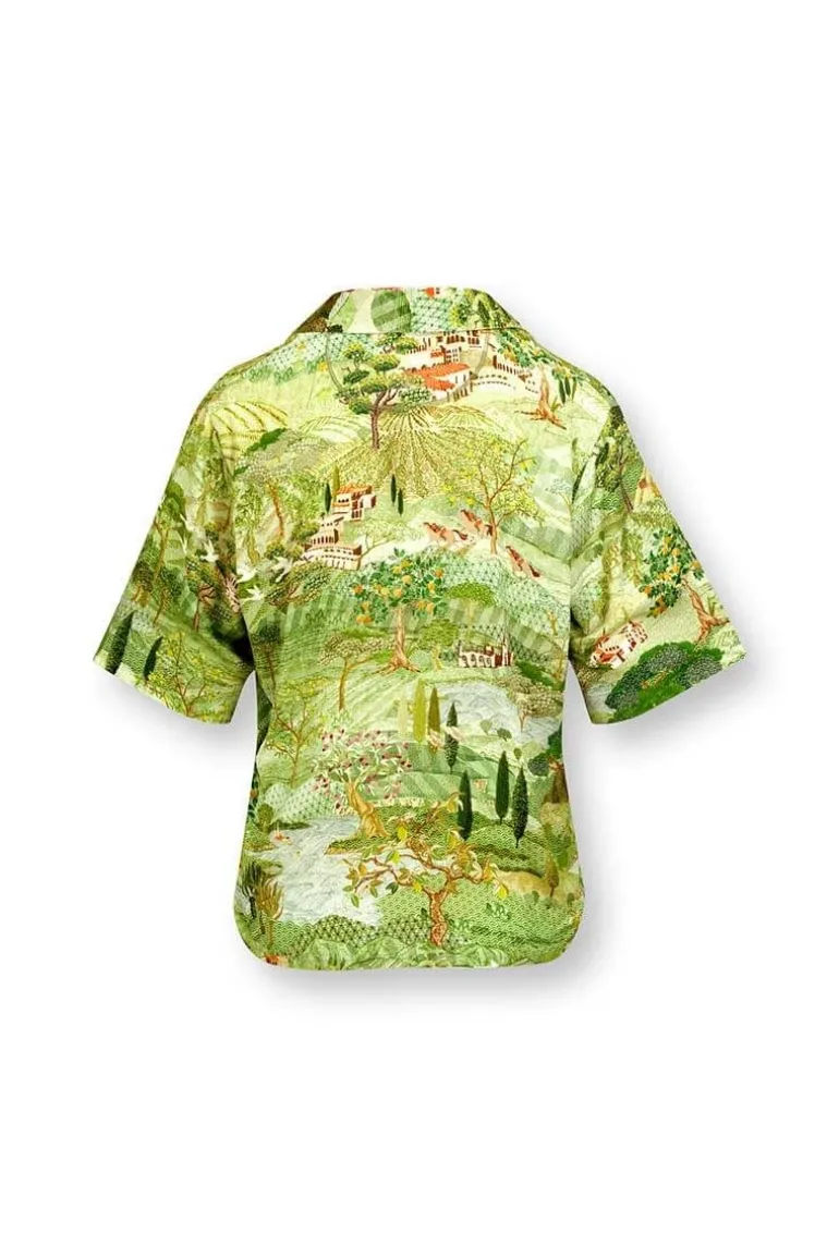 Top Korte Mouw Toscana Groen
