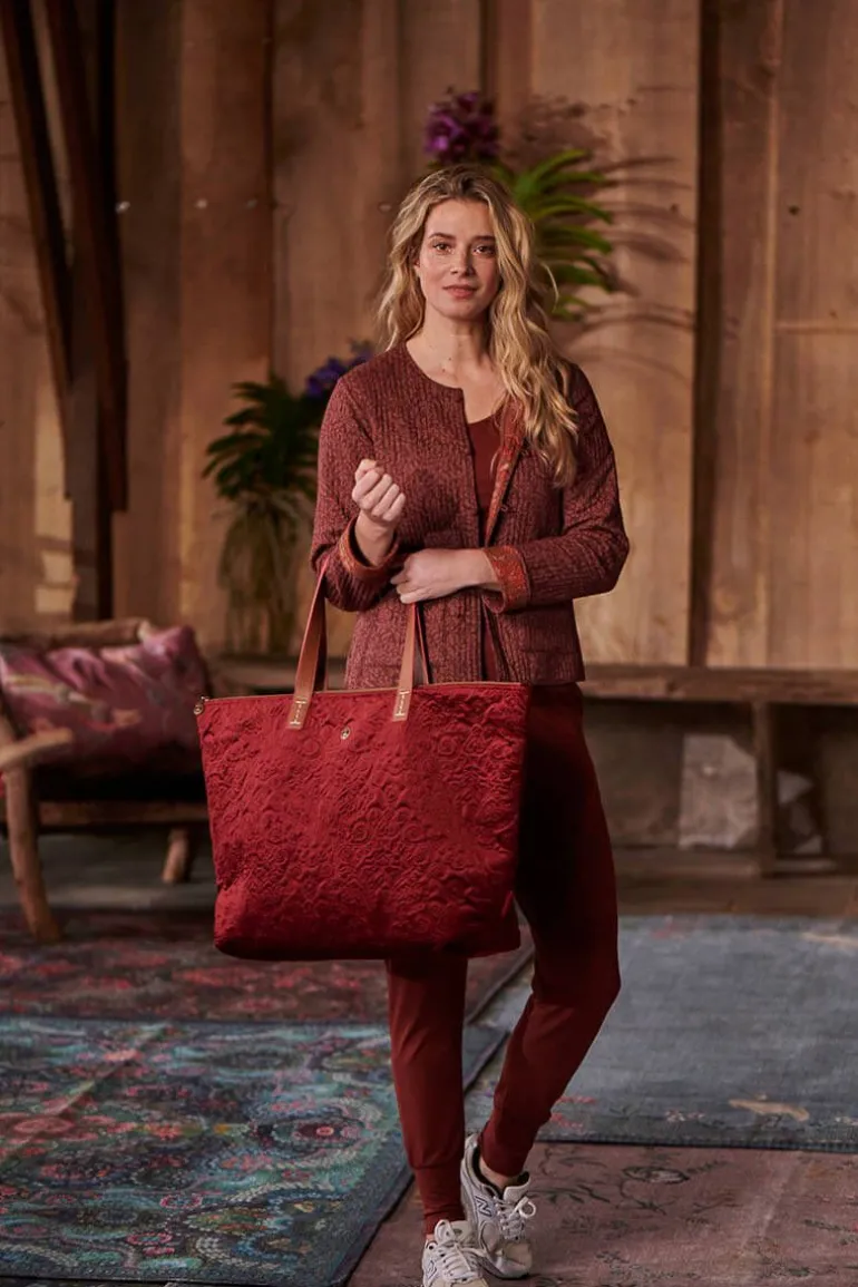 Tote Bag Velvet Quiltey Days